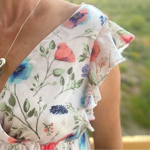 Jessica Simpson M Maternity Floral Spring Summer Dress - Picture 1 of 8